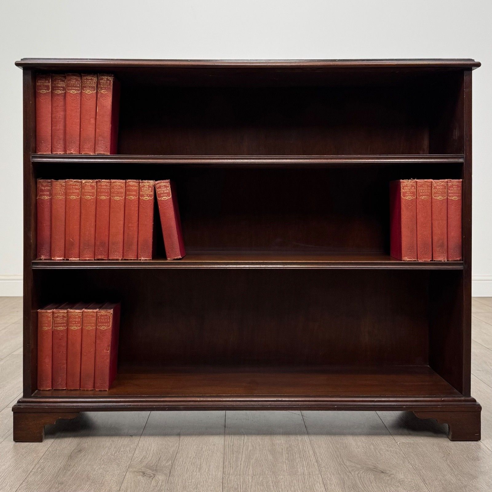Antique 18th Century Georgian Open Bookcase In Mahogany ( Af 5780 )