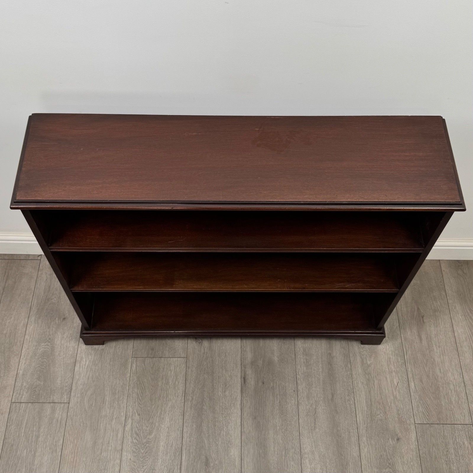 photo for sale Antique 18th Century Georgian Open Bookcase In Mahogany ( Af 5780 )