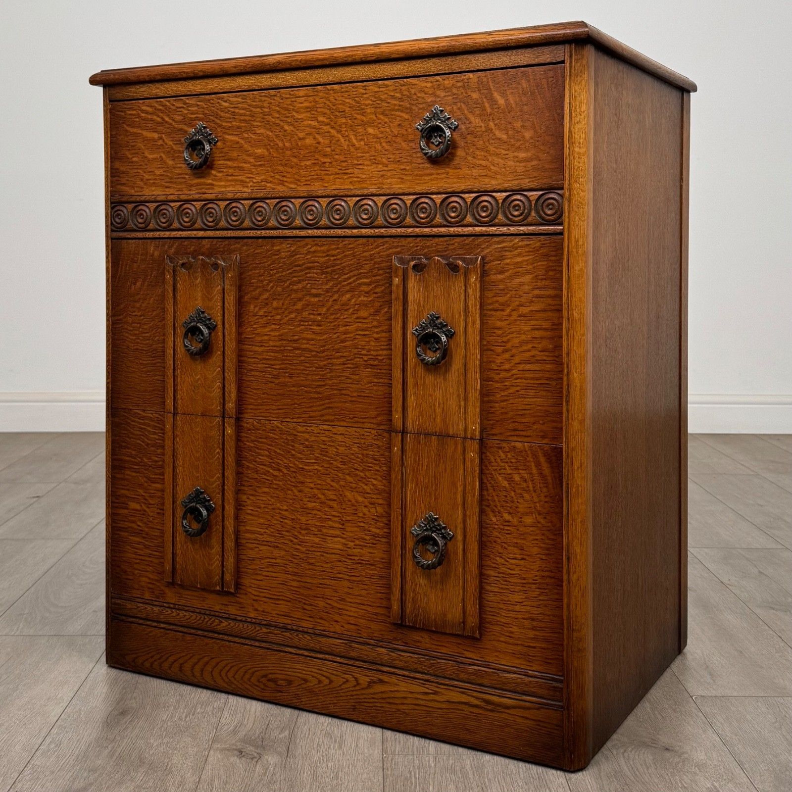 Antique 20th Century Edwardian Chest Of Drawers In Oak ( Af 5769 ) photo furniture