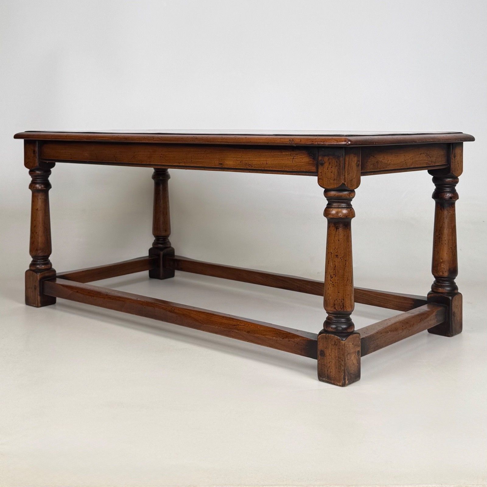 Antique 20th Century Good Quality Coffee Table In Elm ( Af 5793 ) photo furniture
