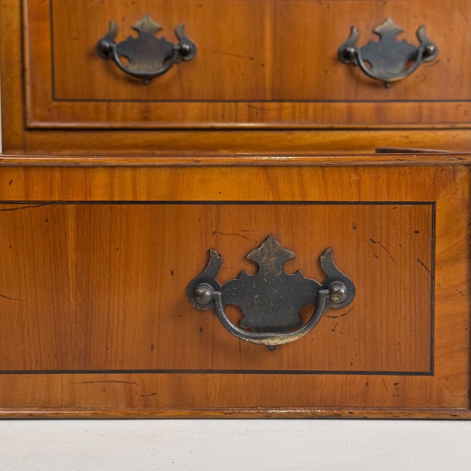 Furniture Antique 20th Century Small Chest Of Drawers In Yew Wood ( Af 5712 ) photo