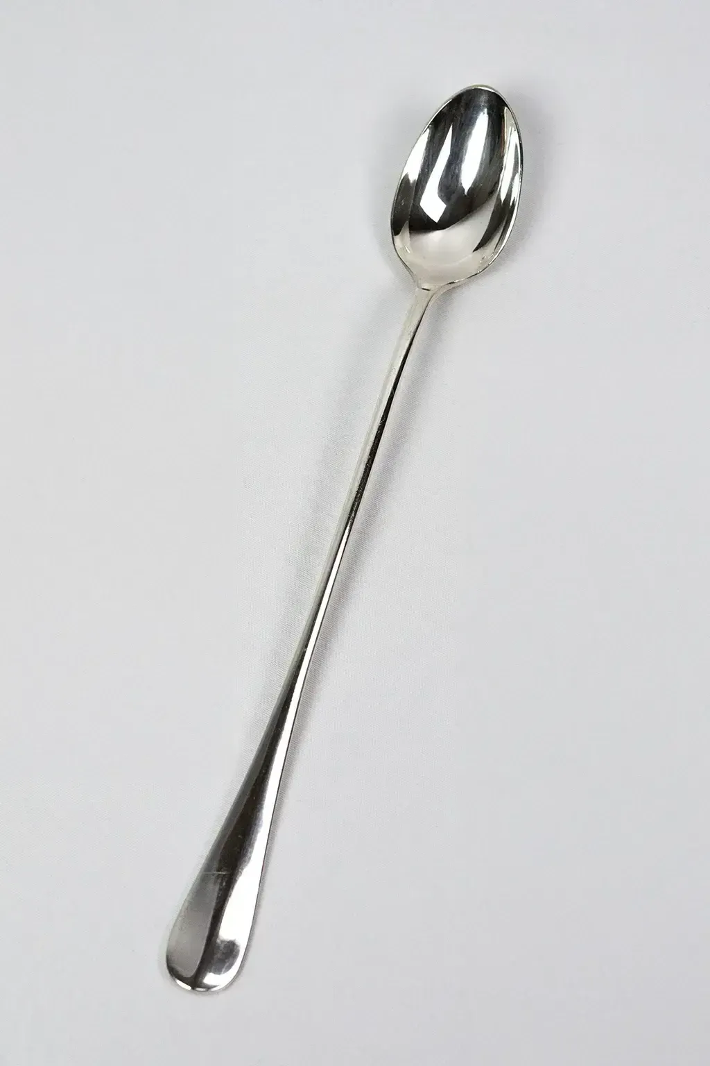 Six Christofle Fidélio Pattern Soda/Ice Spoons — Hallmarked Silver Plated Metal photo 120.0