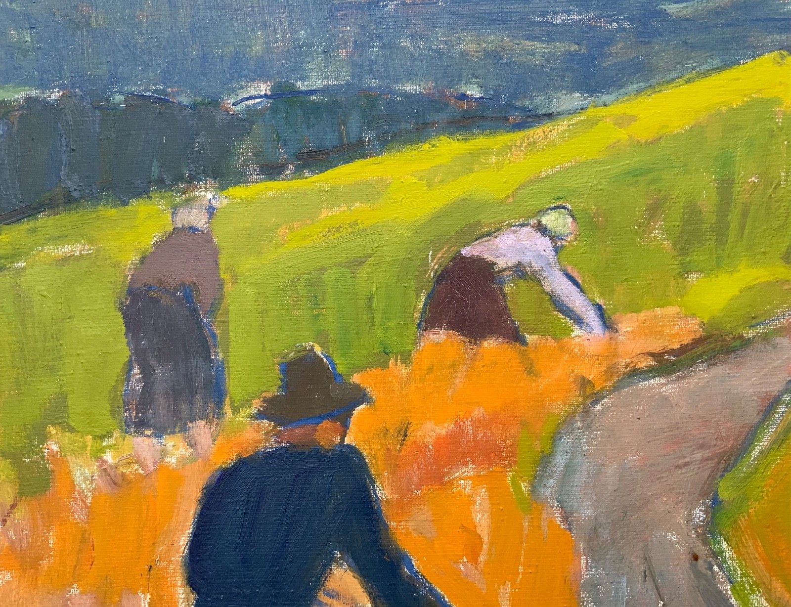 Svan Grandin (1906  1982) Vintage Painting Landscape, Signed, 62cm X 72cm photo buy