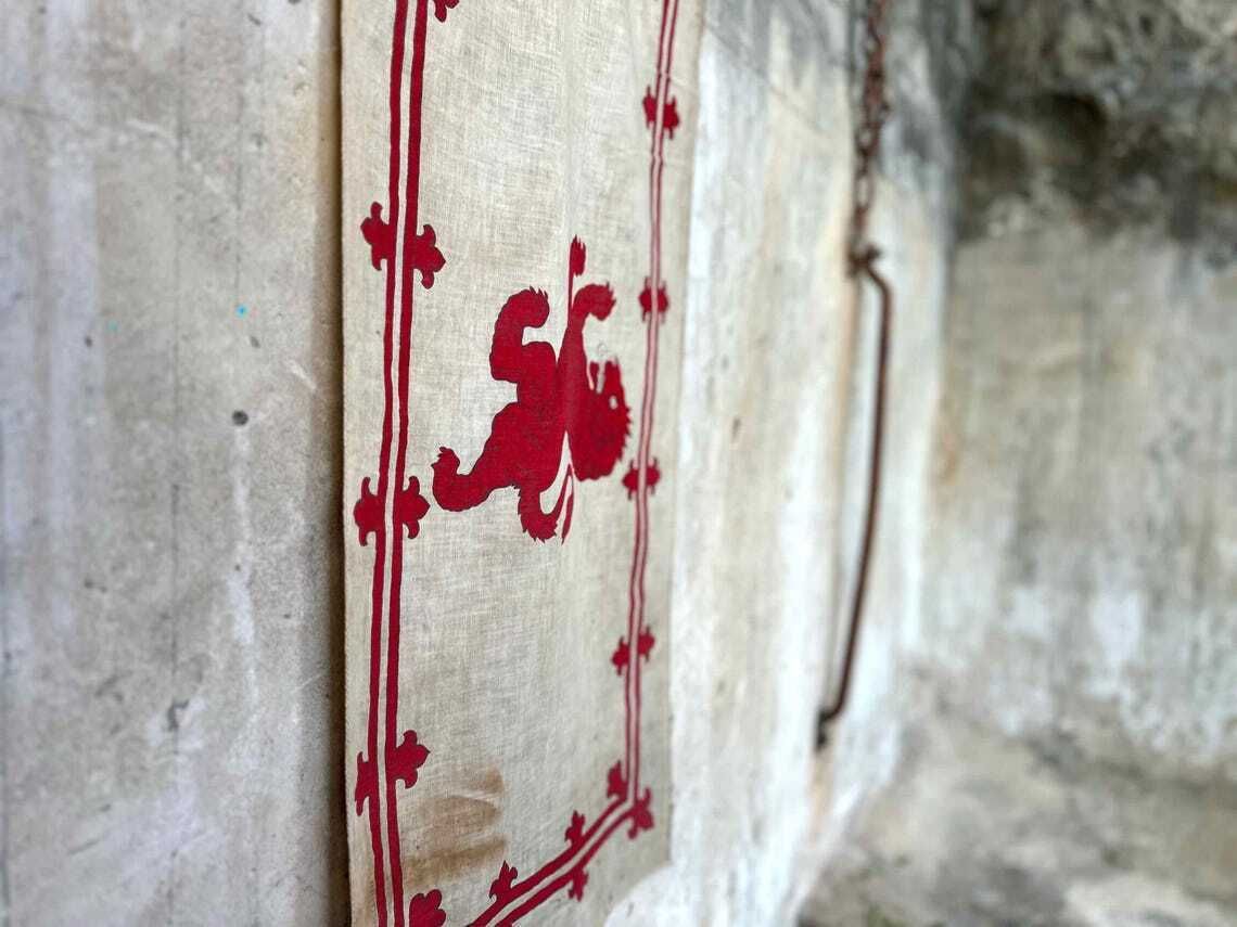 Vintage Royal Banner Of Scotland Rampant Lion Flag photo buy