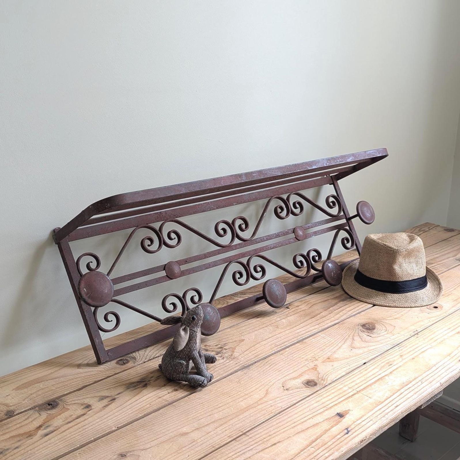Vintage French Hat And Coat Rack C1950s