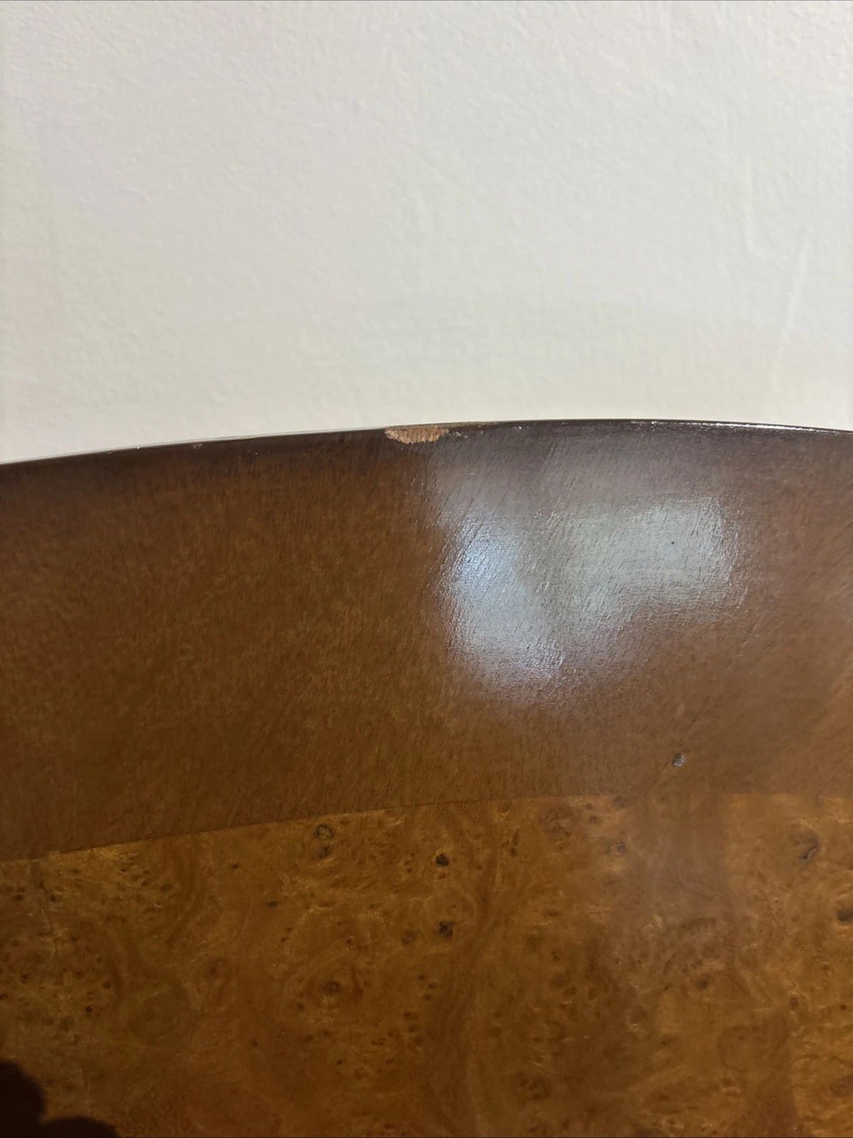 Vintage Burr Walnut Wood Veneer Headboard For Double 4'6" Divan Base photo buy