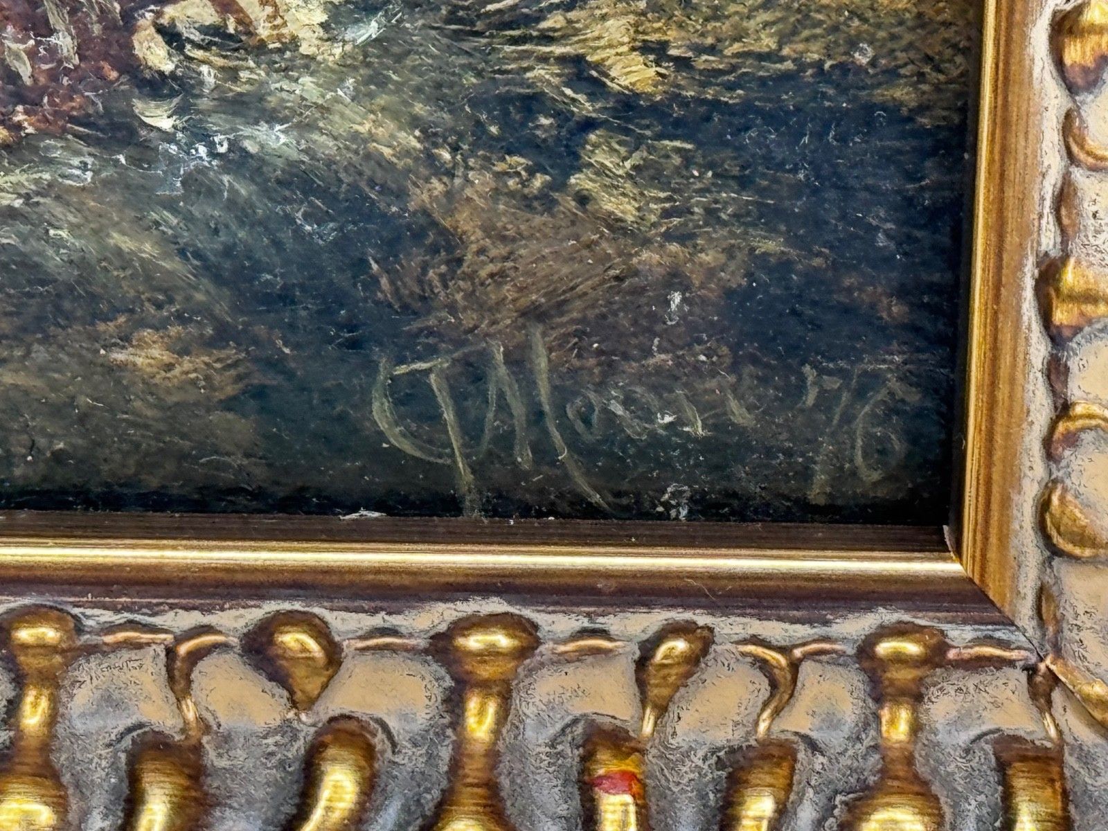 Marine Painting Wreck Off Dunstanburgh Castle Signed By Claude Thomas Stanfield Moore photo vinterior
