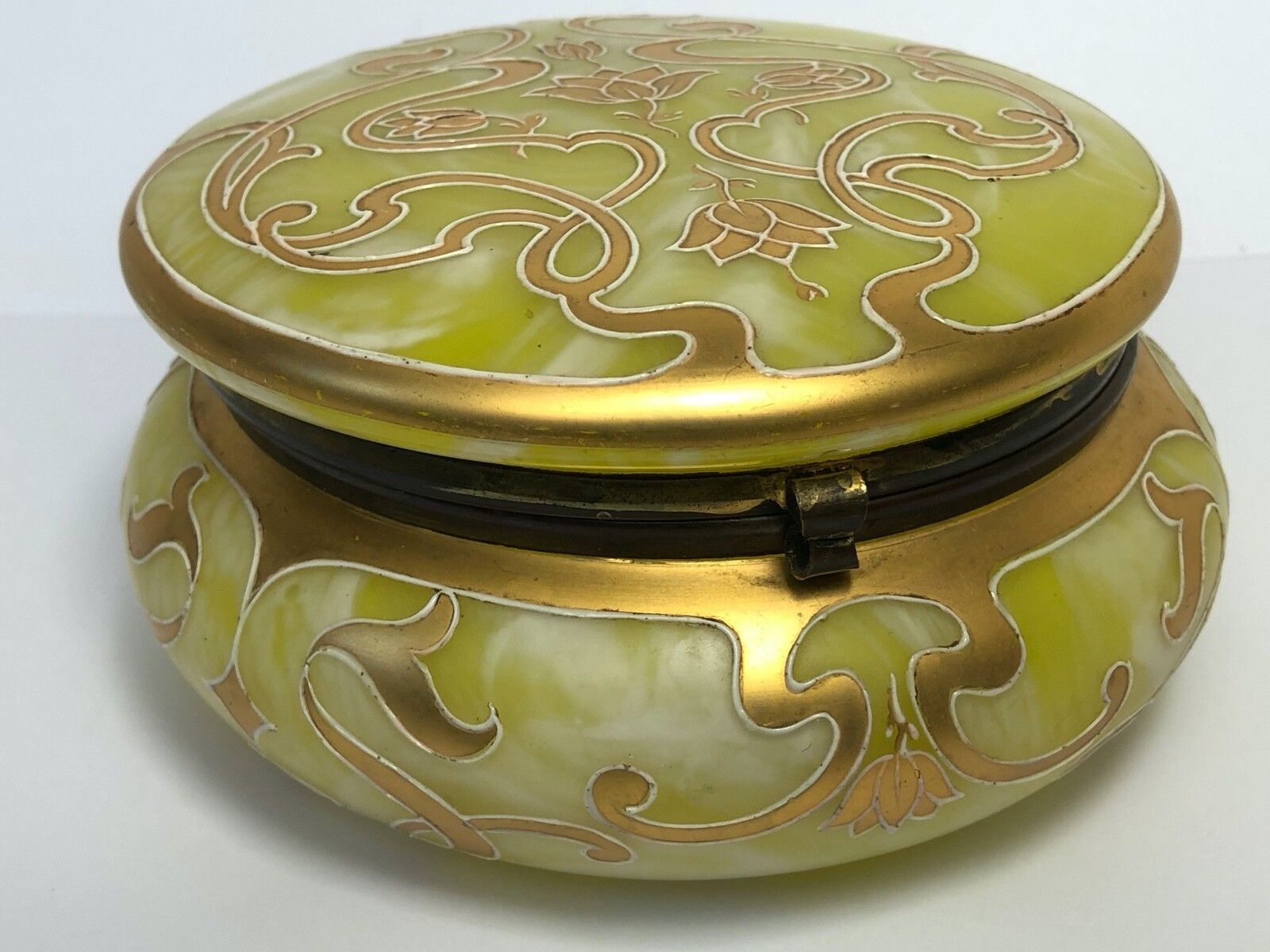 Loetz Jugendstil kunstglas opbergdoosje photo furniture