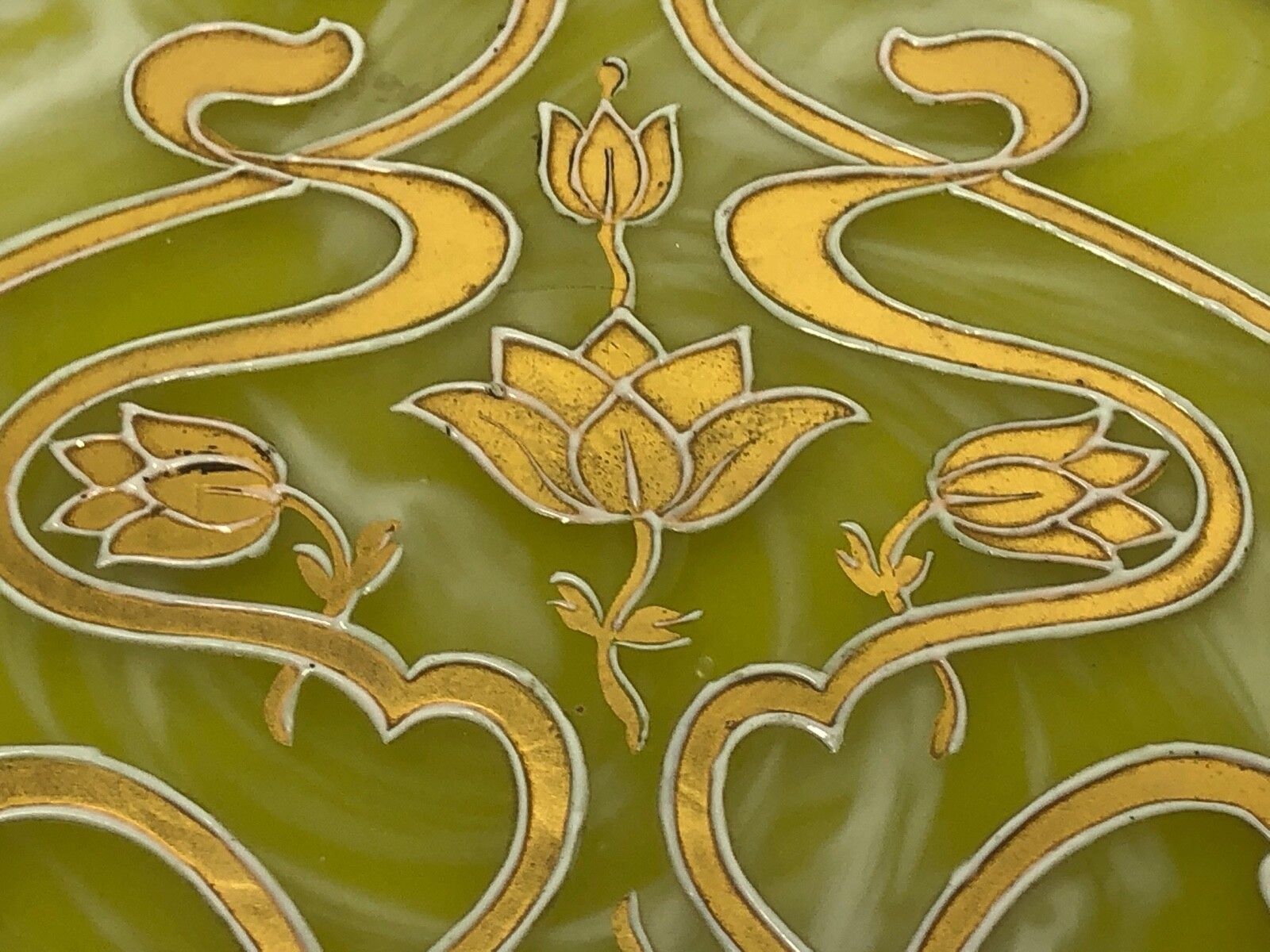 1285.0 Loetz Jugendstil kunstglas opbergdoosje photo