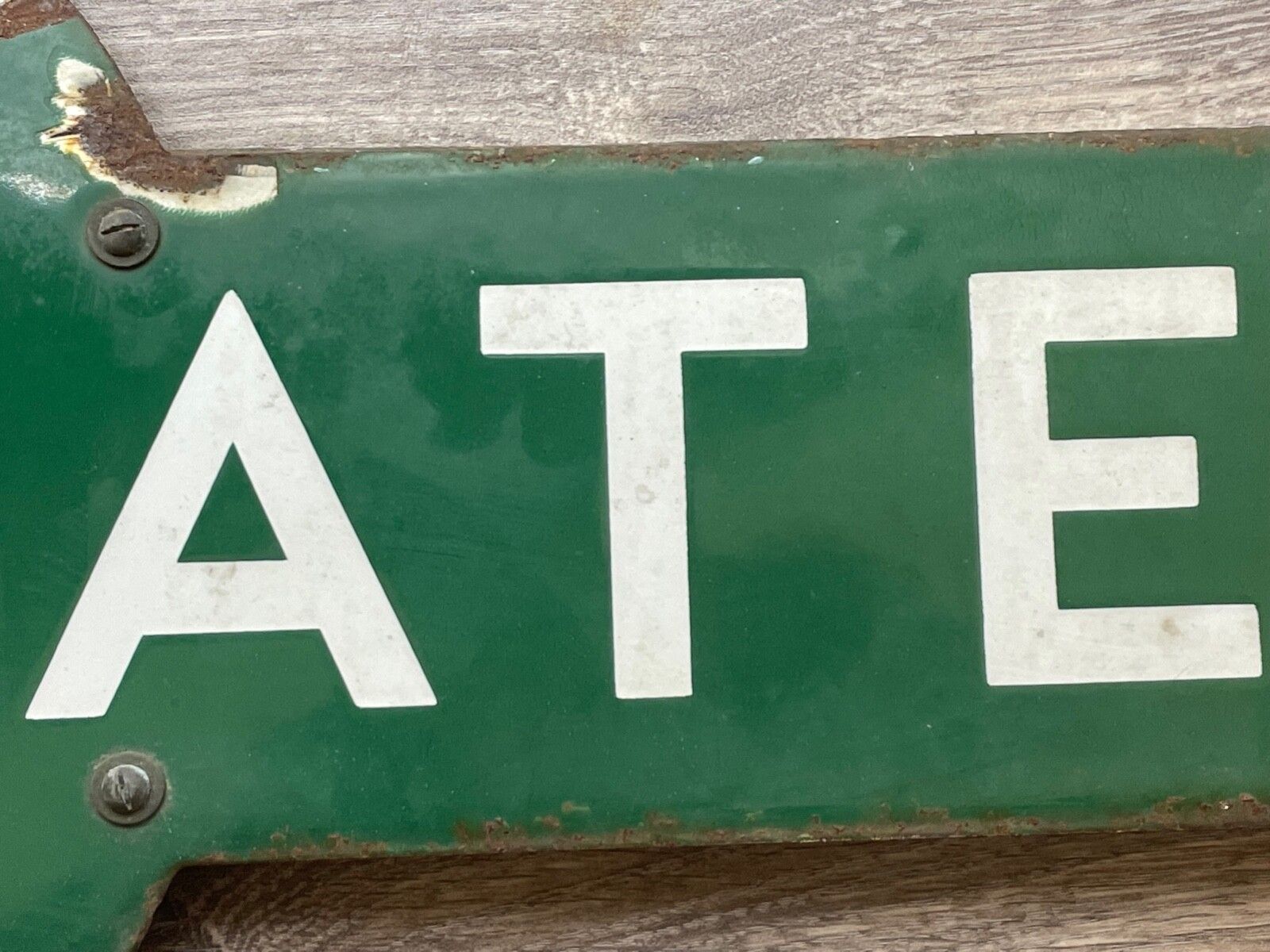 5000.0 Mid Century Railway Heritage Southern Railway Enamel Target Sign Ramsgate Station photo