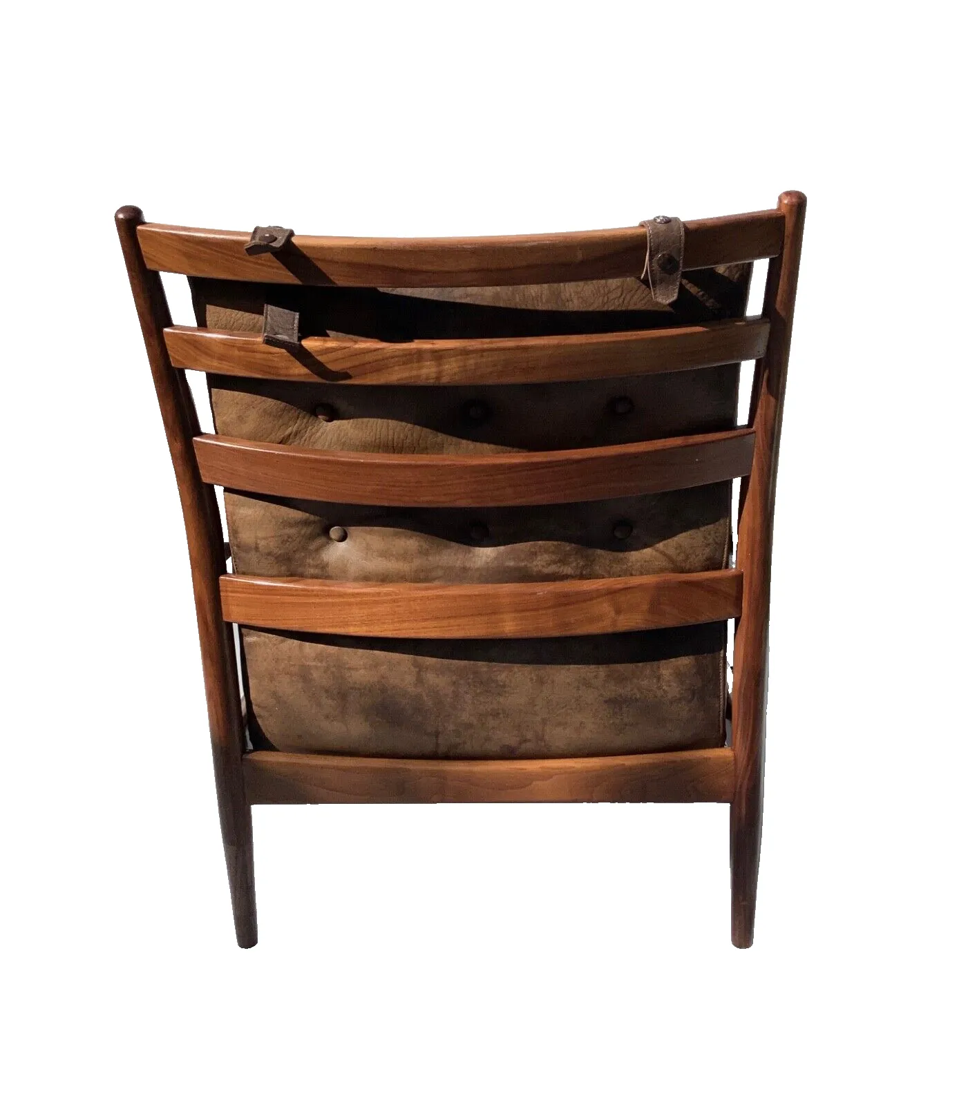 photo furniture Vintage Leather Armchair “Läckö High” Ingemar Thillmark , Ope Möbler, 1965s