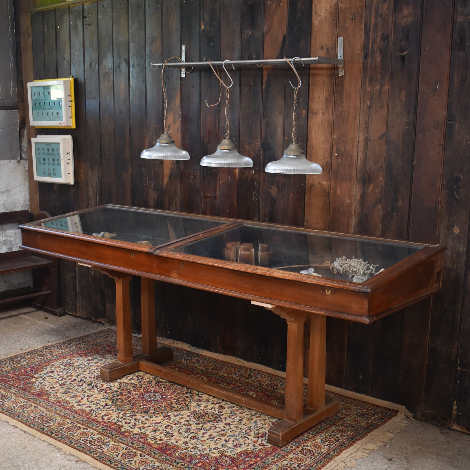 Antique Victorian Mahogany Museum Shop Lift Up Glass Counter Top Display Cabinet