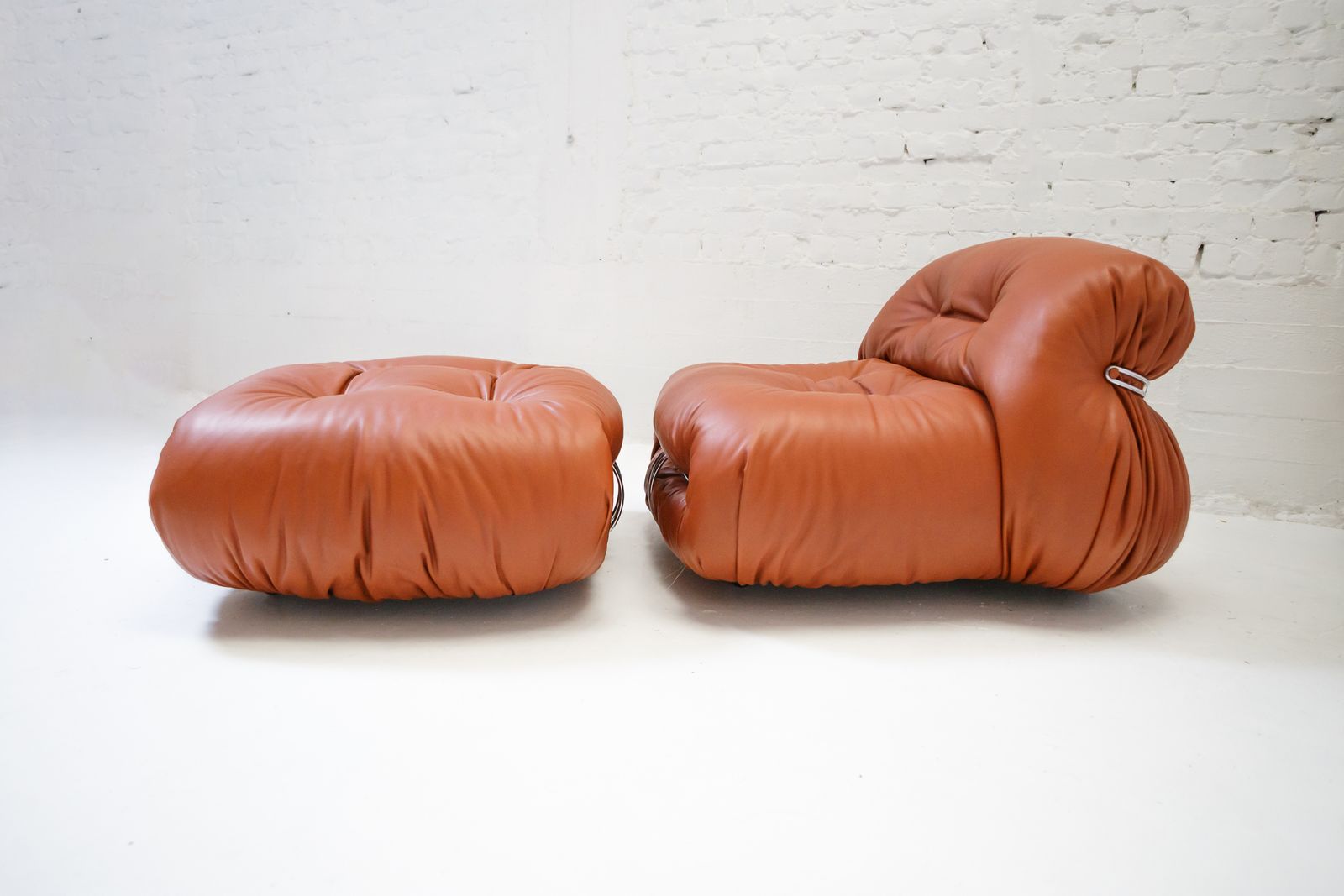 photo for sale Afra & Tobia Scarpa ‘Soriana’  Chair With Ottoman