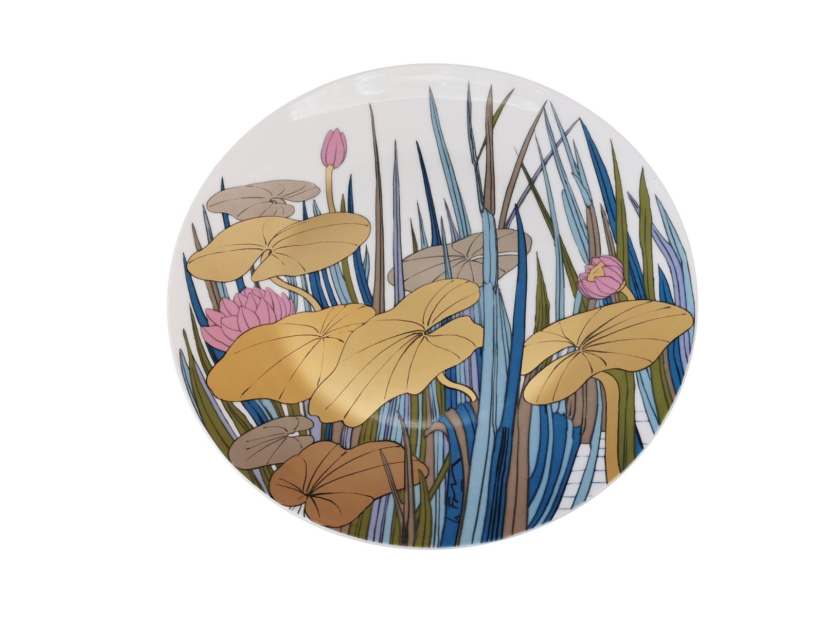 Rosenthal Studio Line Waterlily Plate By Alain Le Foll