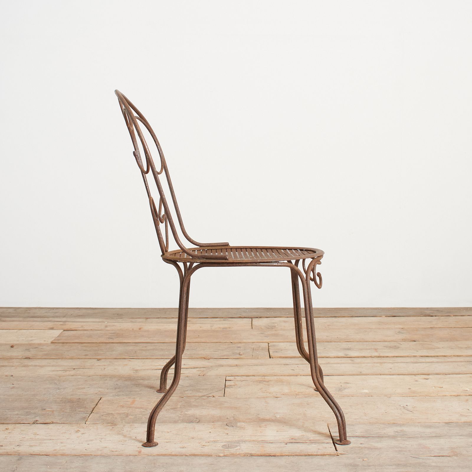 Vintage French Iron Garden Chair photo Garden Furniture