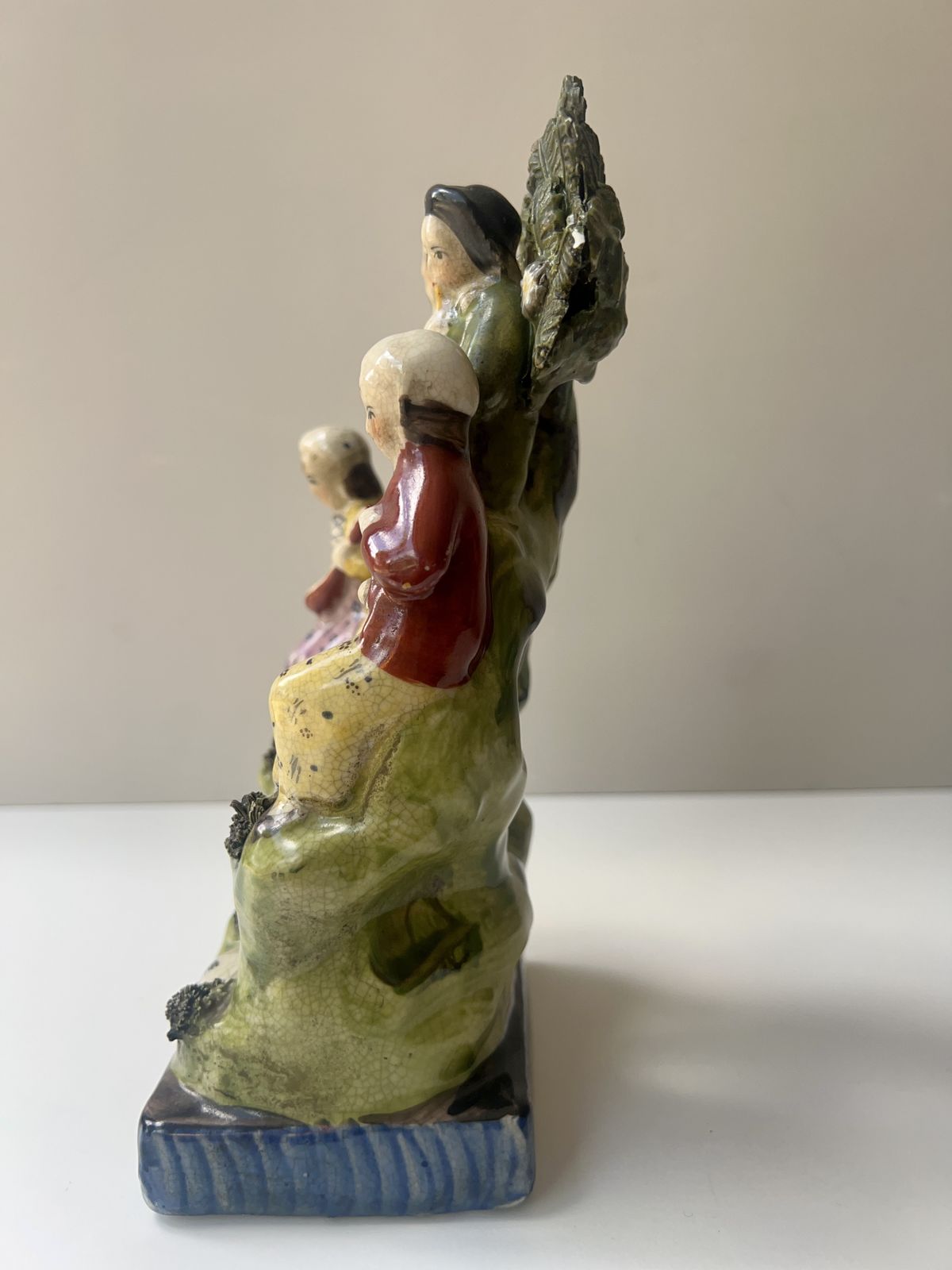 Antique Staffordshire Travelling Musicians With Bocage photo buy