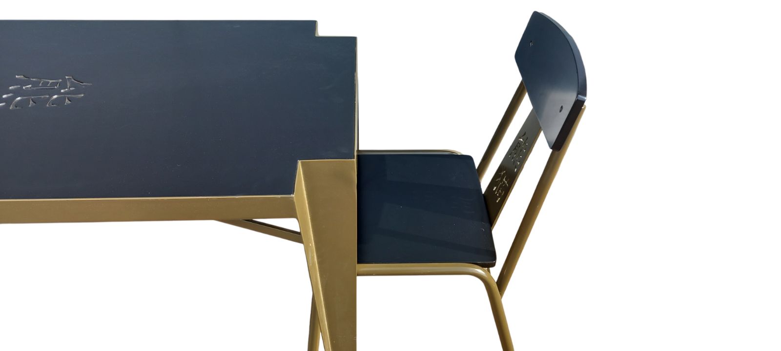 photo for sale Rare Cravt Original 'Pandasia' Prototype Table & Chairs Set For Ouwehands Zoo, Netherlands.
