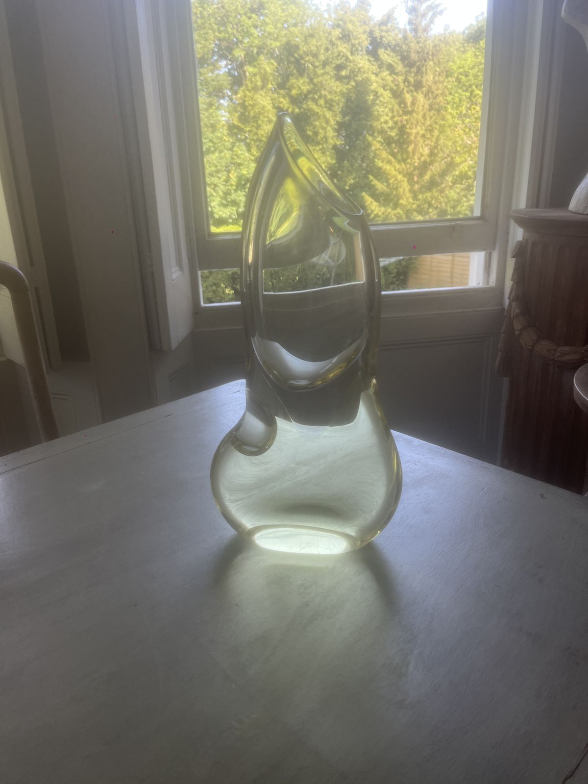 This Is A Yellow, Hand Blown Art Glass Vase Designed By Josef Cvrcek And Miloslav Klinger For Zelezny Brod Sklo (Zbs) In Czechoslovakia.
