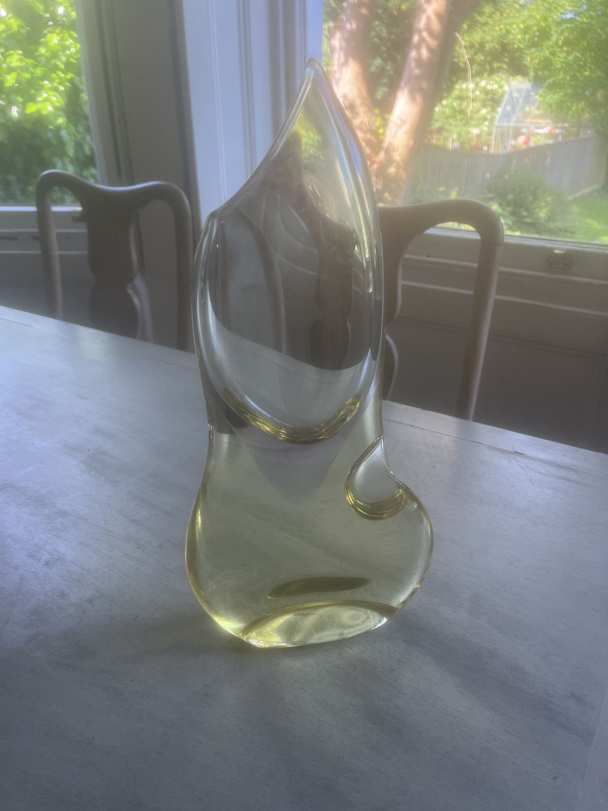 This Is A Yellow, Hand Blown Art Glass Vase Designed By Josef Cvrcek And Miloslav Klinger For Zelezny Brod Sklo (Zbs) In Czechoslovakia. photo furniture