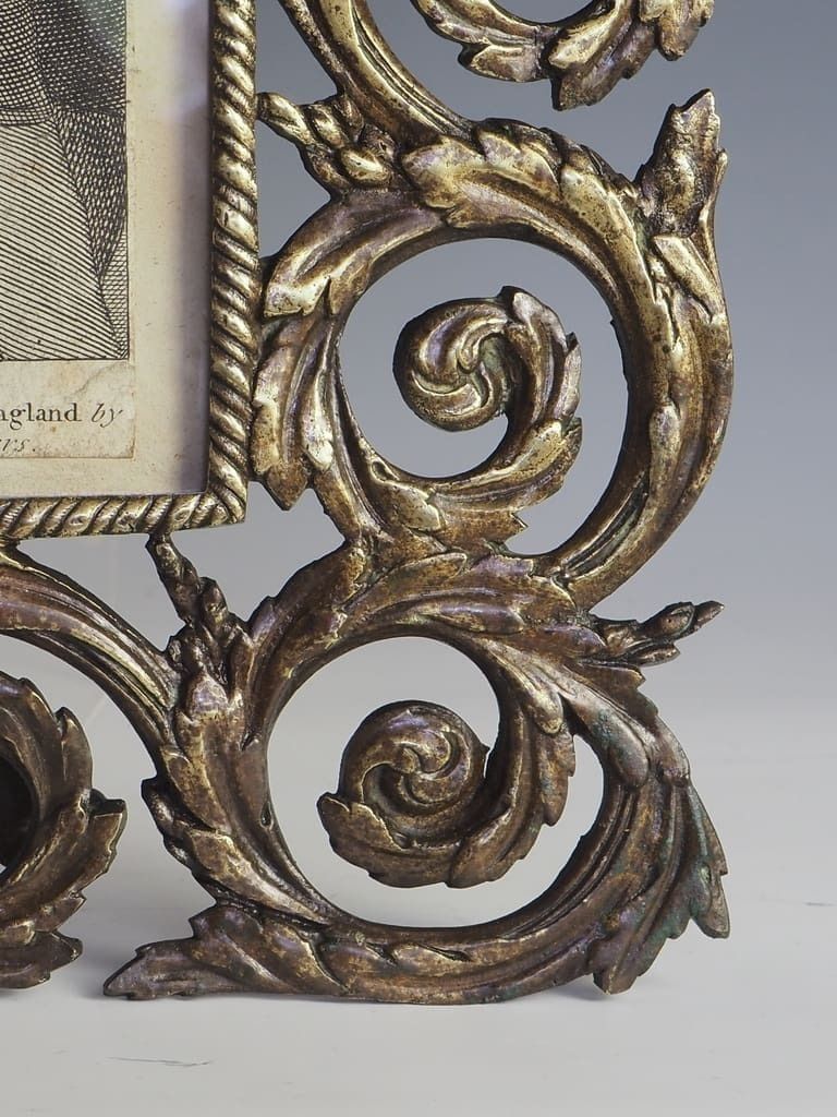 Antique French Bronze Baroque Photo Frame (Stamped) photo 295.0