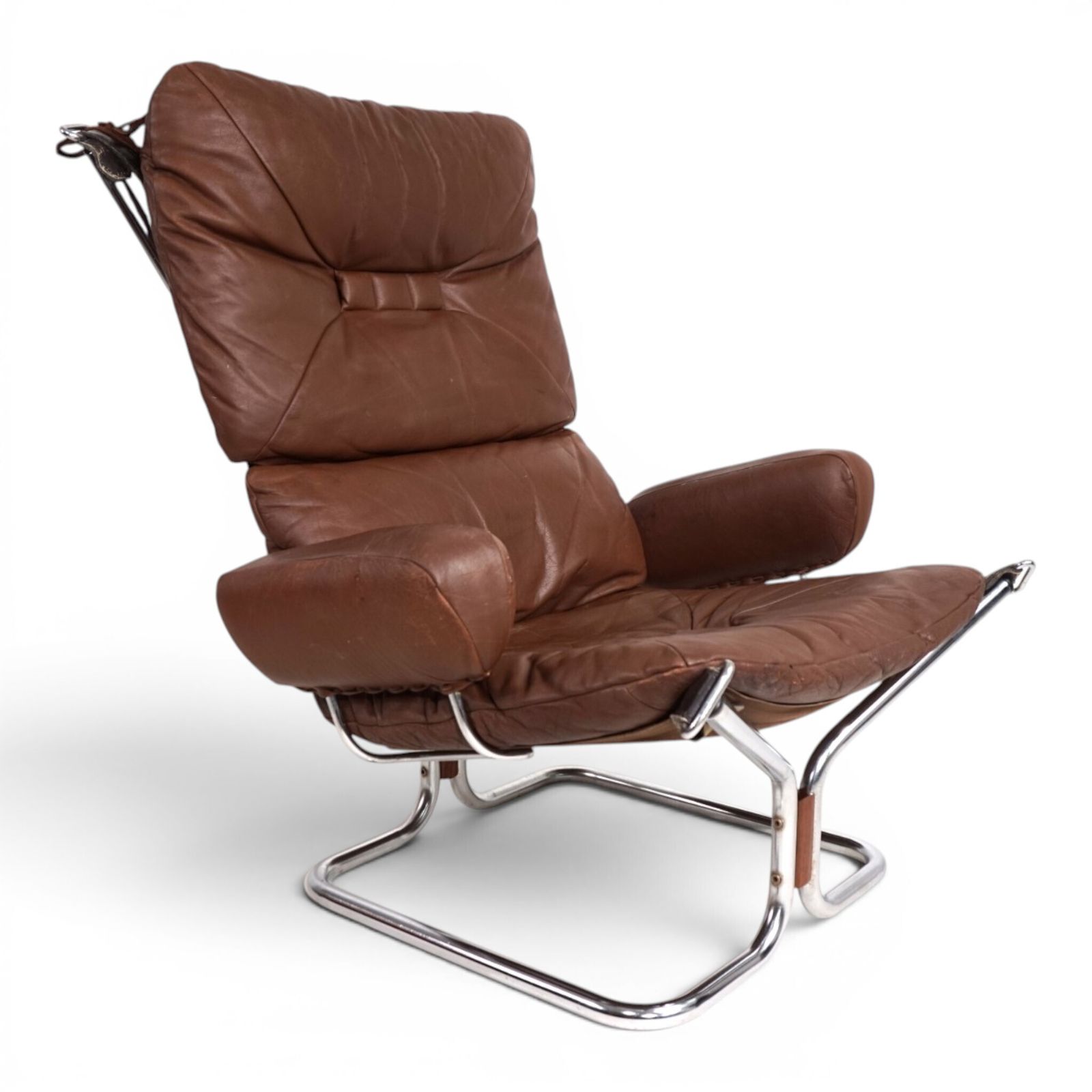 Westnofa Wing Leather Armchair van Harald Relling, 1970 photo furniture