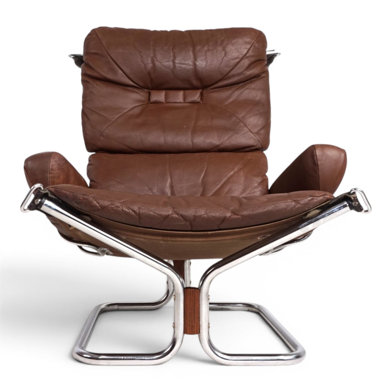 photo buy Westnofa Wing Leather Armchair By Harald Relling, 1970