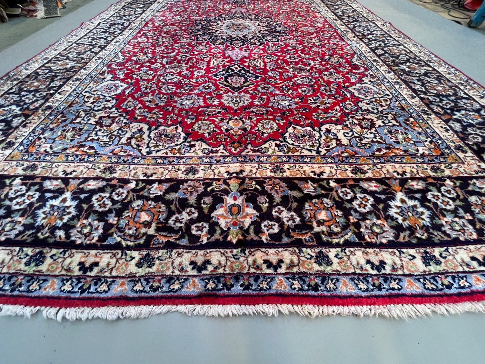 650.0 Antiek Tribal Vloerkleed 433x300 cm Wol Oosters Handgemaakt Tapijt 2502 photo