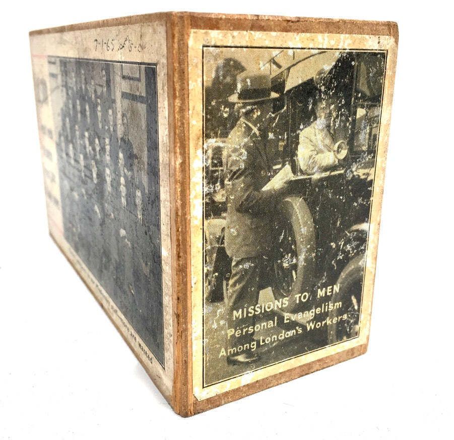 photo furniture Antique London City Missionary Society Collection Money Box Missions To Men 1965