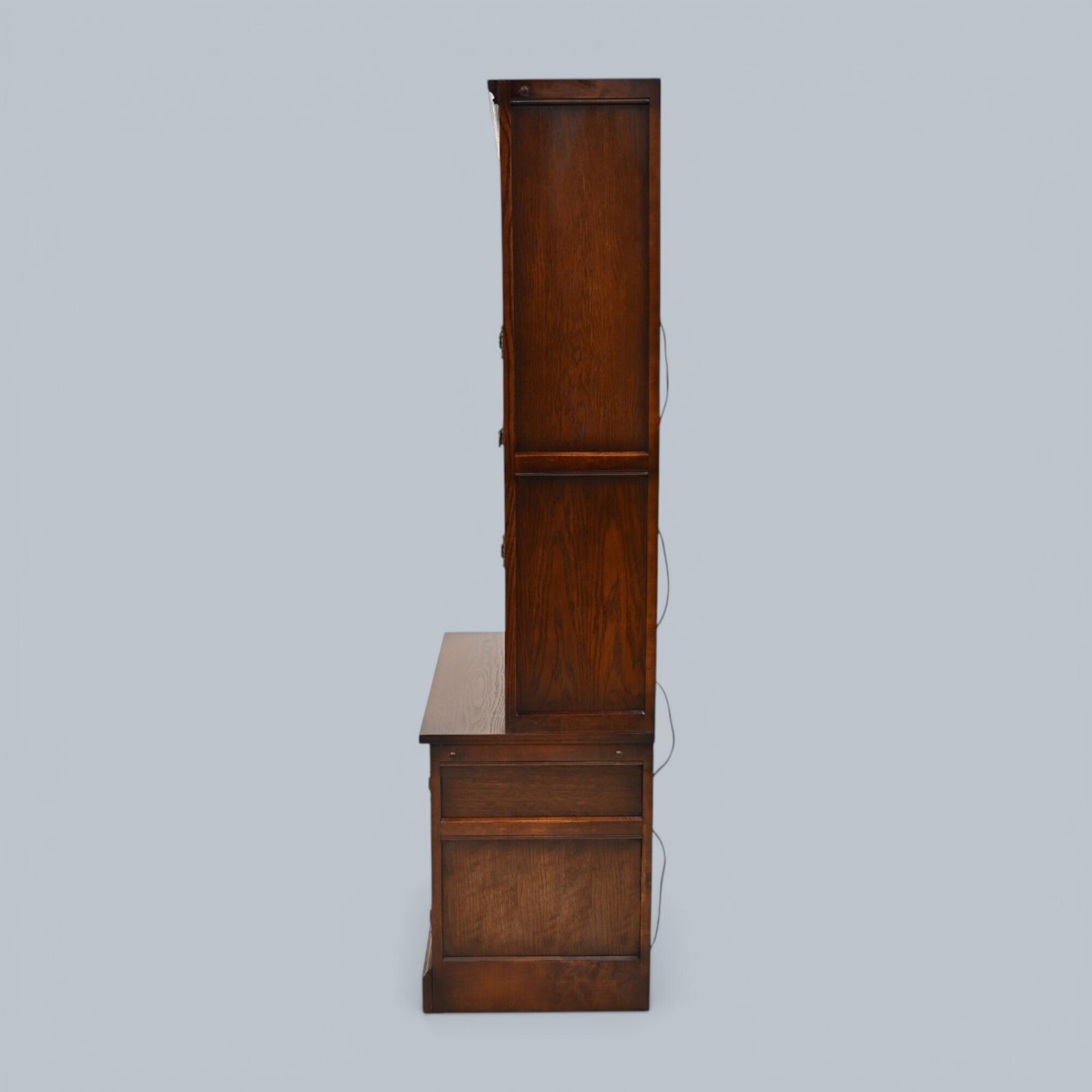Old Charm Wall Unit Bookcase Display Oak Tudor Brown Free Delivery* photo Furniture