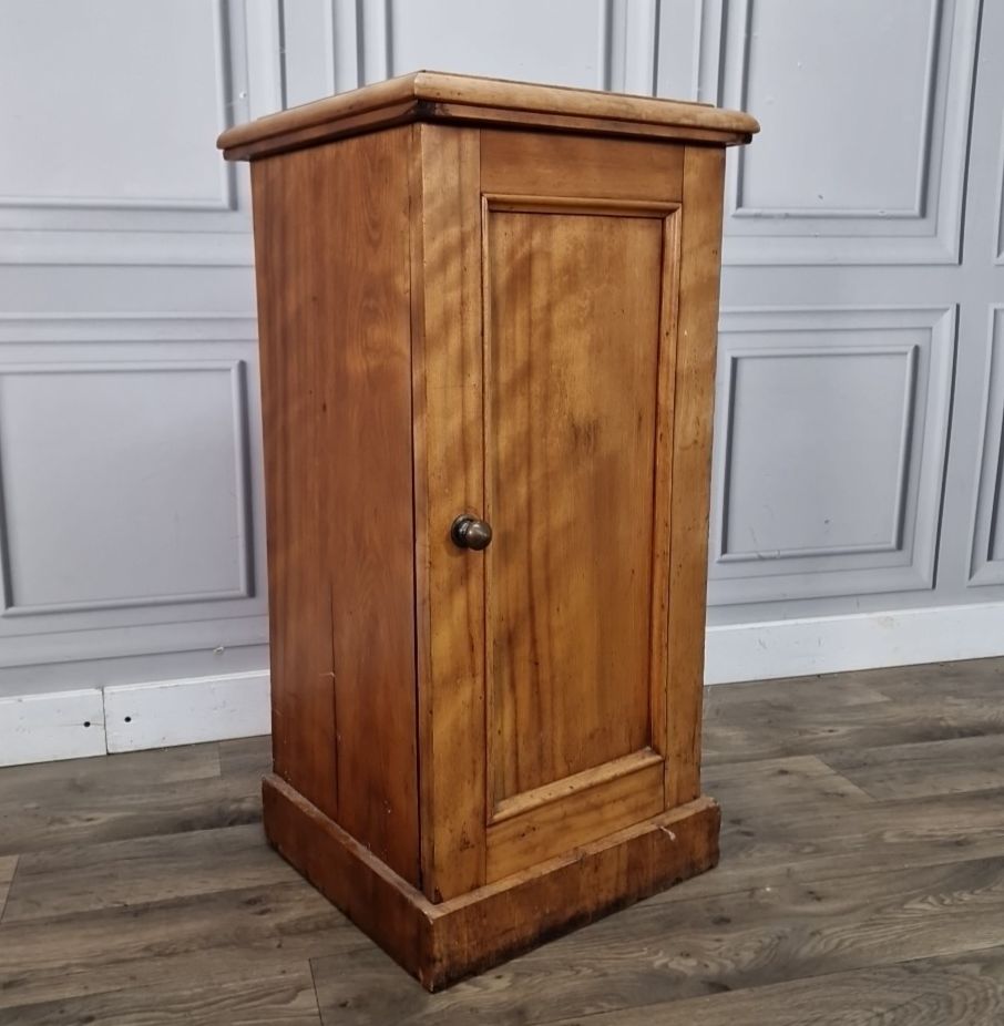 Antique Pot Cupboard Nightstand Bedside Marble Top Cabinet Victorian Edwardian photo furniture