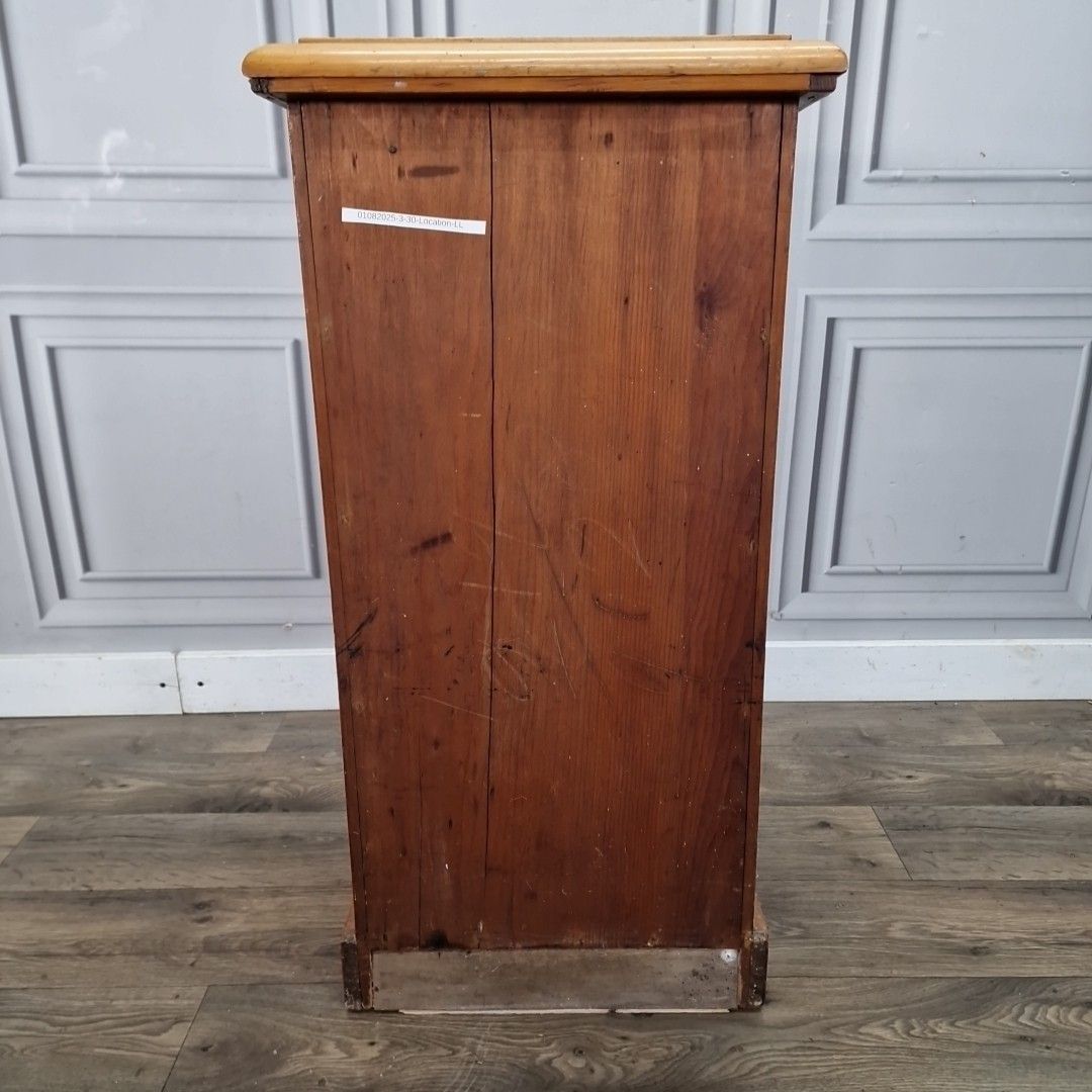 photo vintage Antique Pot Cupboard Nightstand Bedside Marble Top Cabinet Victorian Edwardian