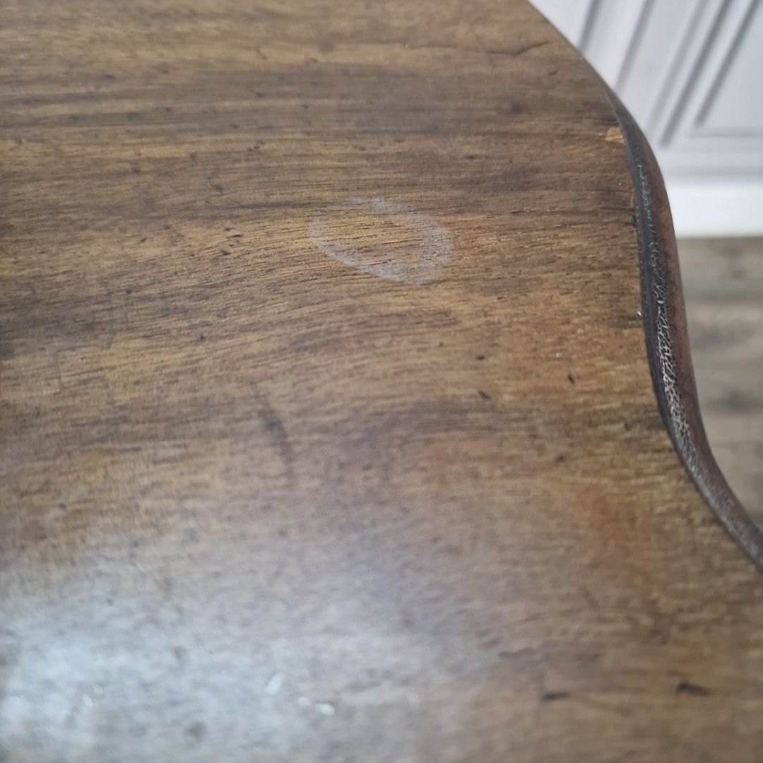 photo buy Antique Occasional Side Table Edwardian Mahogany Carved Window Hall Wooden