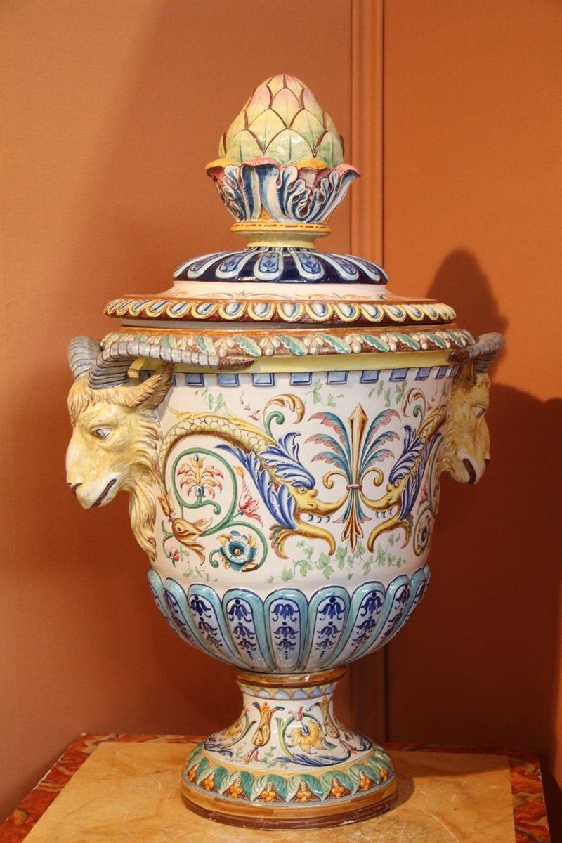 Home Decor Universal Exhibition Of Paris Vase In Earthenware From Toul Bellevue, 1889 photo