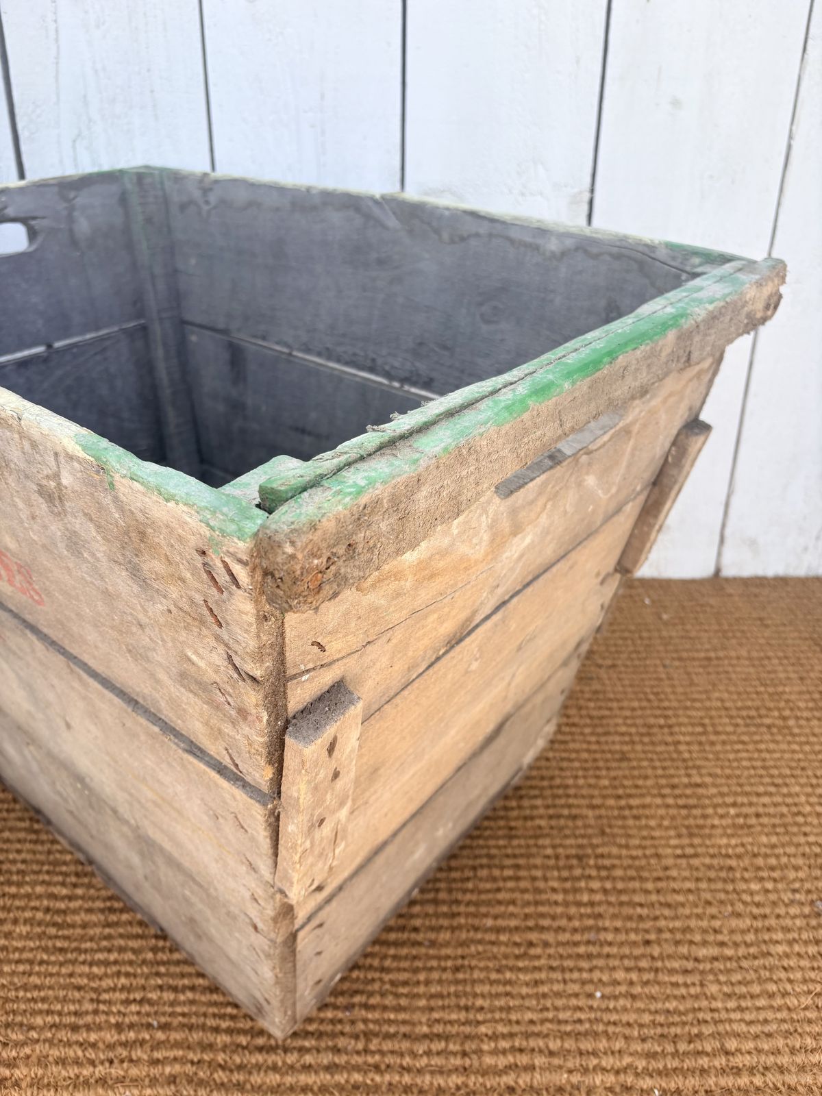 photo furniture Vintage French Champagne Collecting Crate