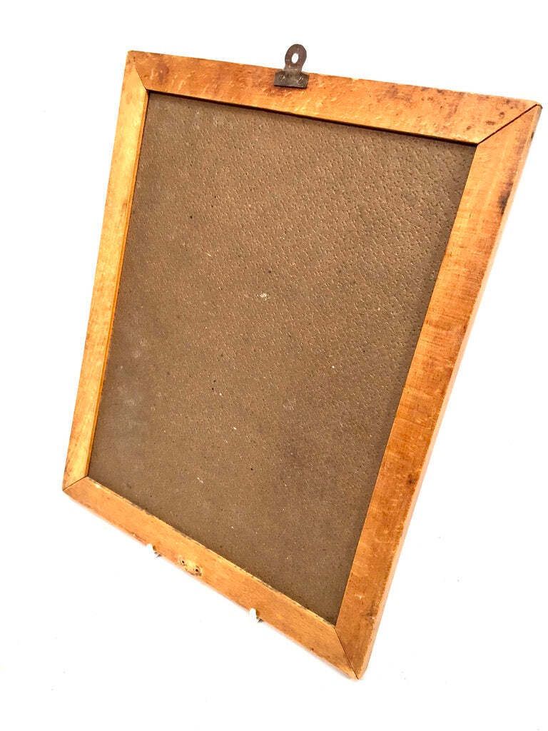 Antique Advertising   Wills's Gold Flake Honey Dew Cigarettes Oak Framed Mirror photo vinterior