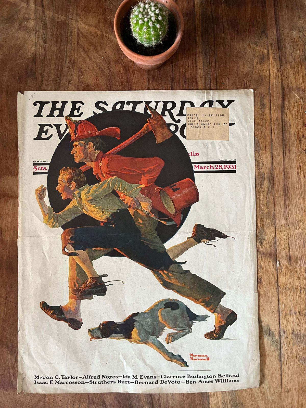 Norman Rockwell   Saturday Evening Post 1931 Original Magazine Cover photo 91.0