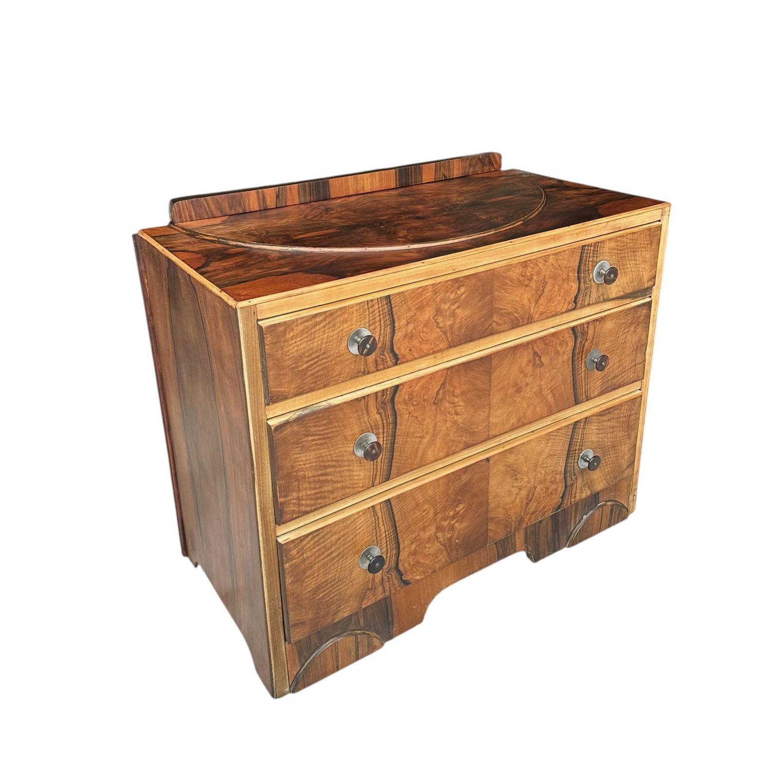Art Deco Walnut Chest Of Drawers photo 358.0