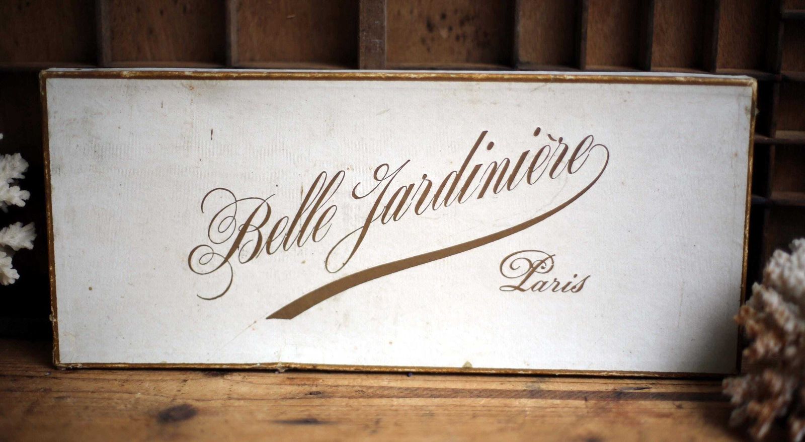 Antique First Holy Communion Set From Belle Jardiniere Paris Box French Advertising photo Home Decor