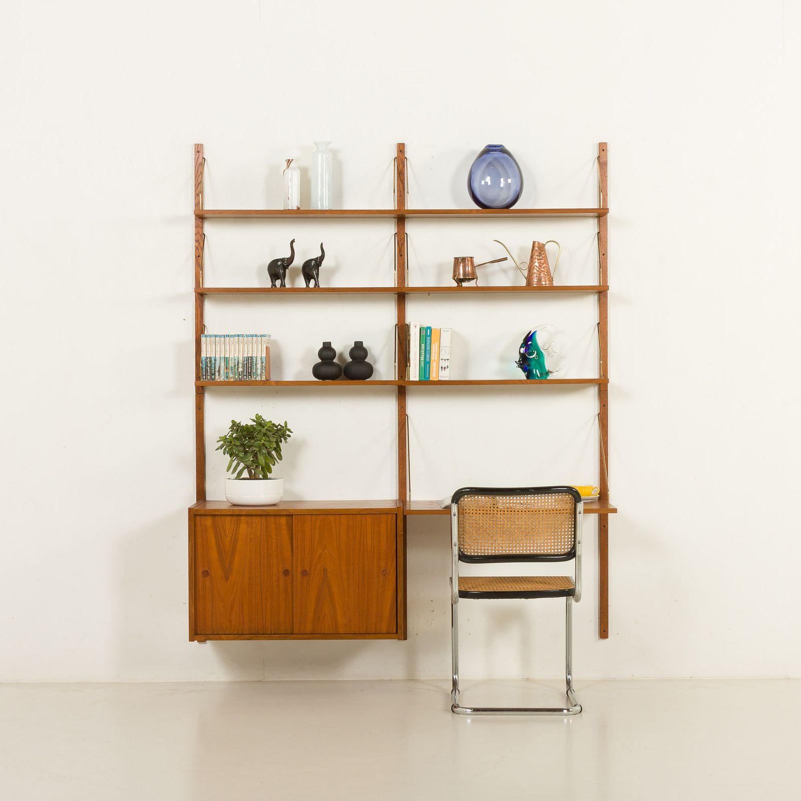 Danish Teak Wall Unit In The Style Of Cadovius, Sorensen, 1960s photo Furniture