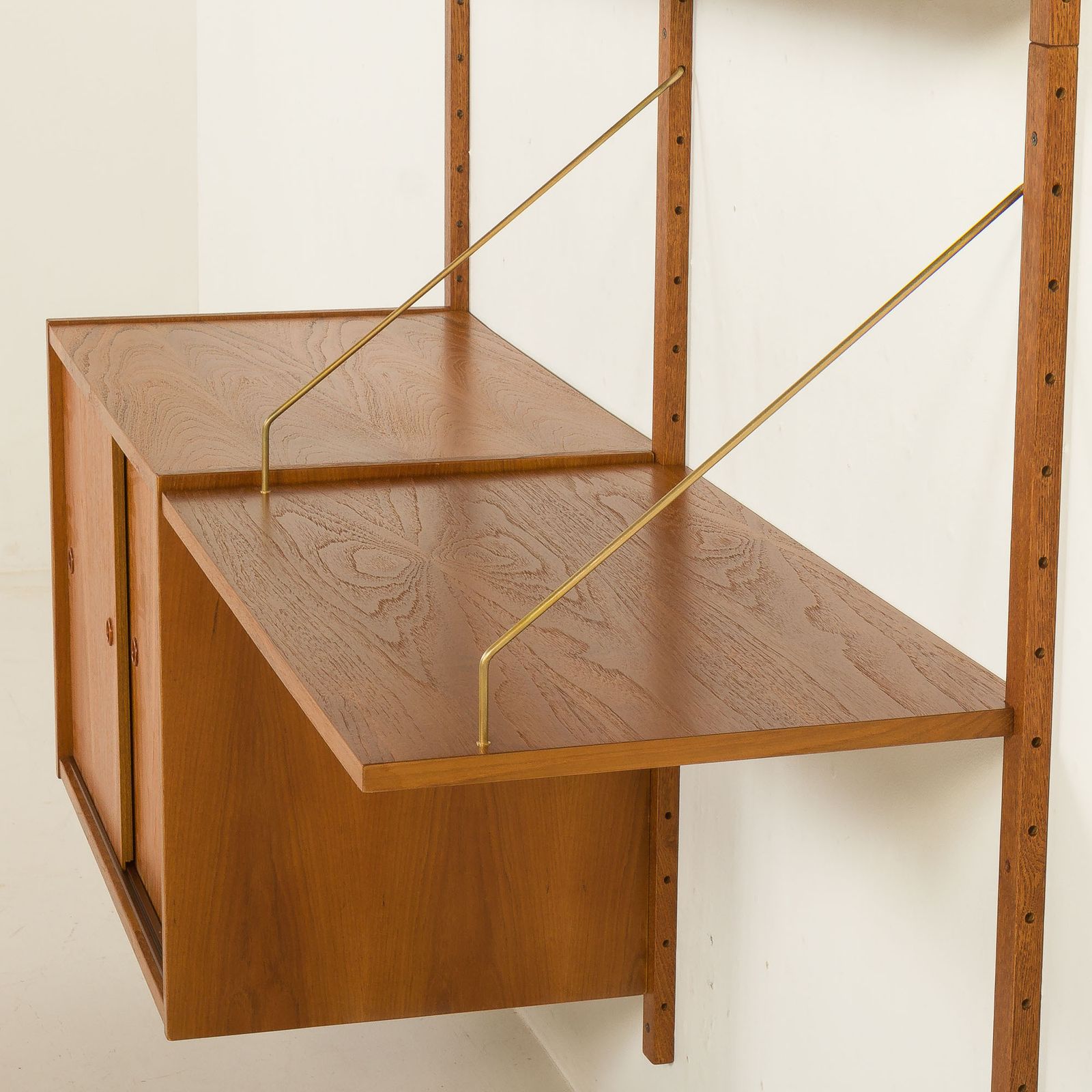 photo for sale Danish Teak Wall Unit In The Style Of Cadovius, Sorensen, 1960s
