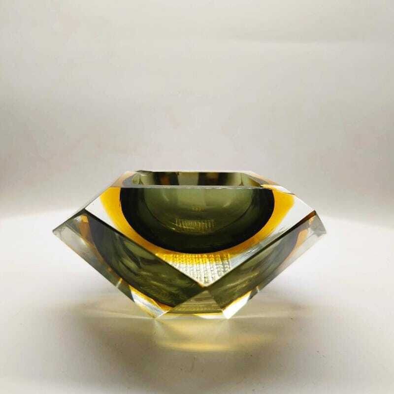 Cendrier ou vide-poche en verre de Murano par Flavio Poli pour Seguso, années 1960. photo furniture