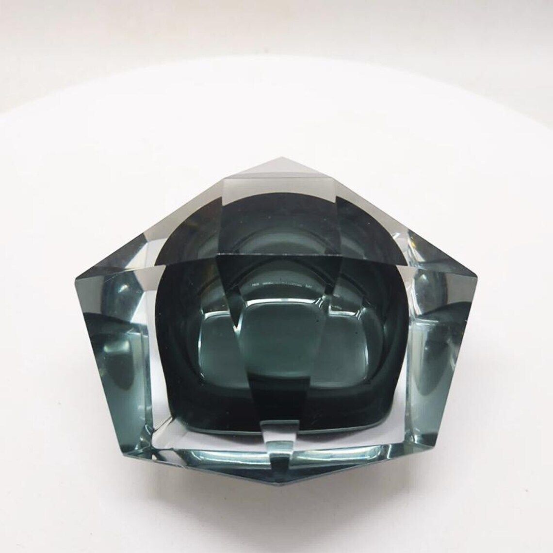photo furniture 1960s Ashtray Or Catch All In Murano Glass By Flavio Poli For Seguso. Made In Italy. 14cm / 5.51 Inches