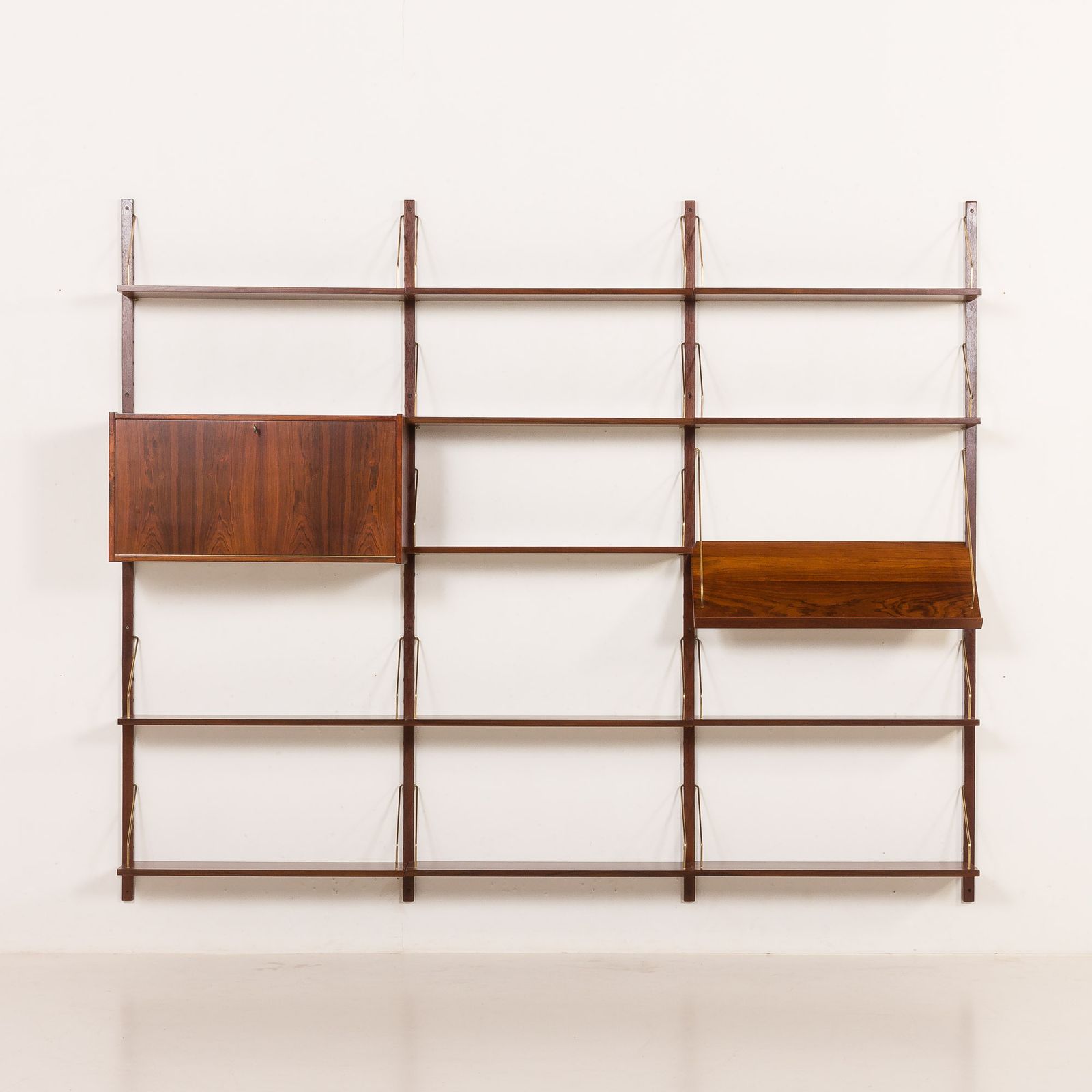 Danish Rosewood Wall Unit In The Style Of Cadovius, Sorensen, 1960s photo vinterior