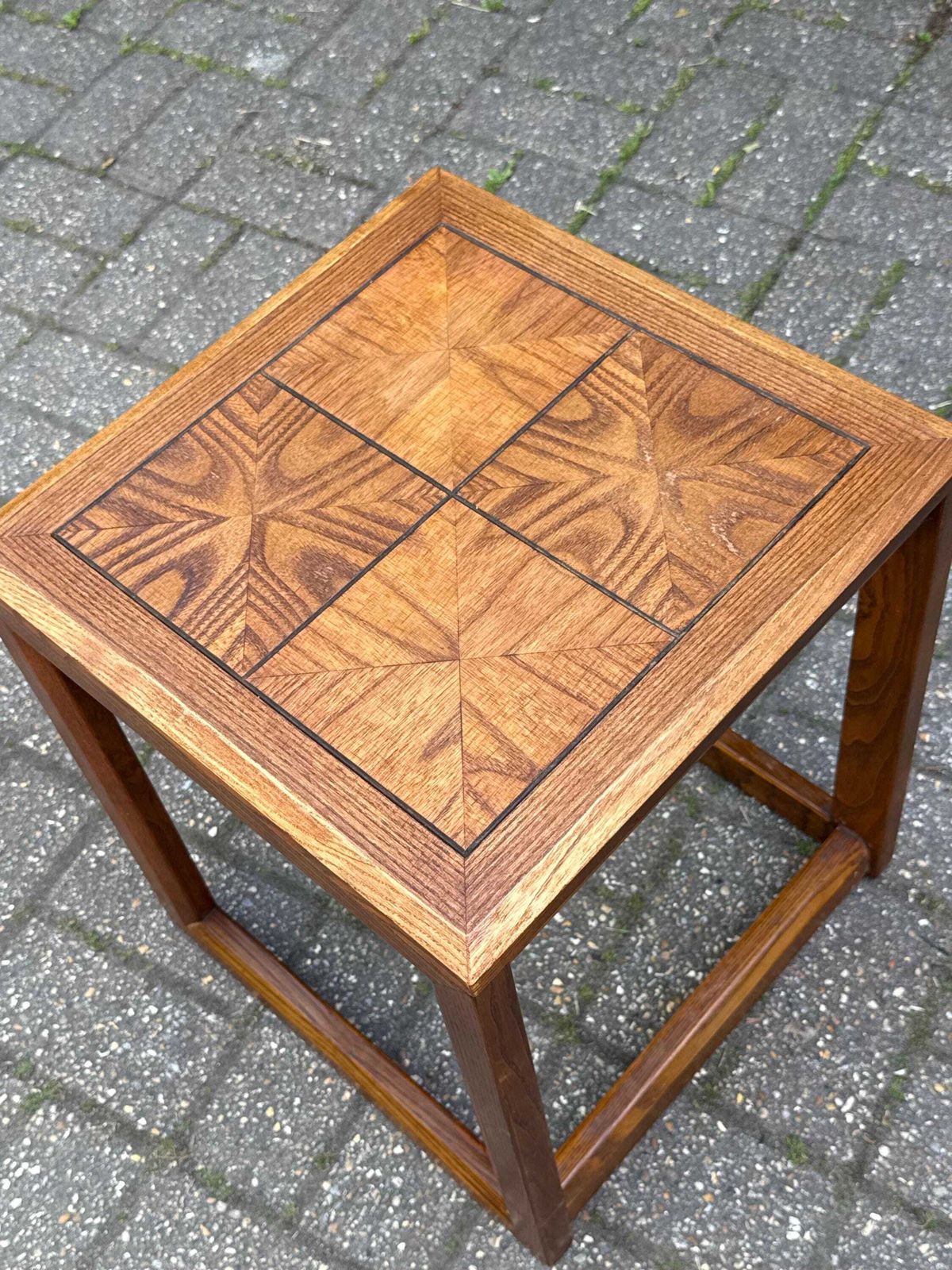 Rare Vintage G Plan Geometric Side Table – Mid Century Modern Danish Style Occasional Table photo Furniture