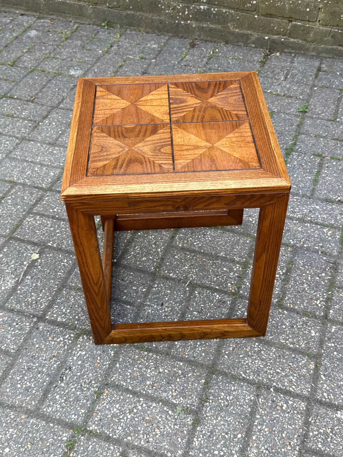 photo furniture Rare Vintage G Plan Geometric Side Table – Mid Century Modern Danish Style Occasional Table