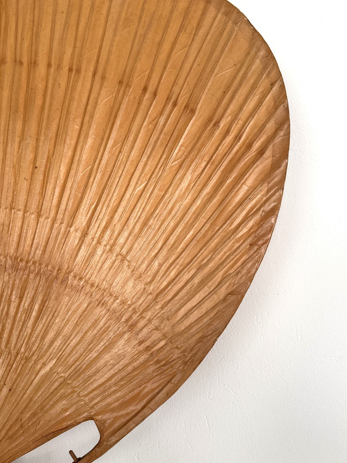 Organic Large Floor Lamp "Uchiwa I" By Ingo Maurer, 1974 photo 10500.0