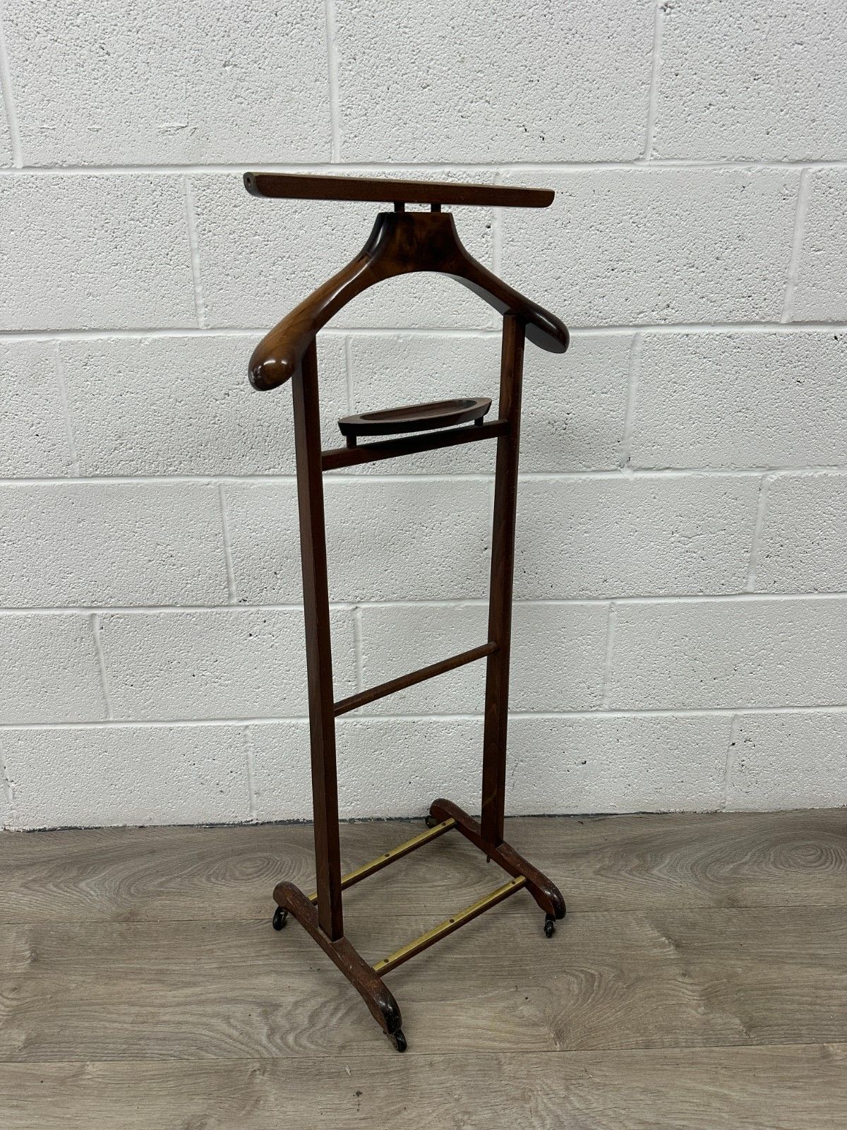 Vintage Italian Gentlemens Suit Hanger Dumb Valet Stand 1920’s Art Deco Style photo for sale