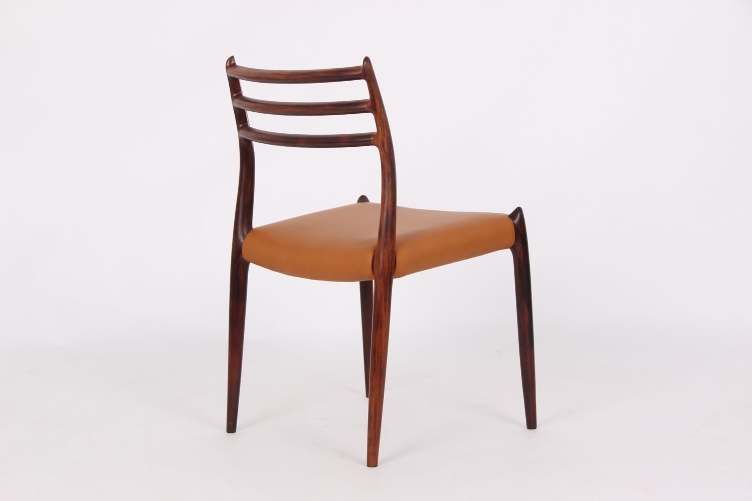 Set Of 6 Diningchairs, Jl78. Rosewood And New Leather. photo for sale