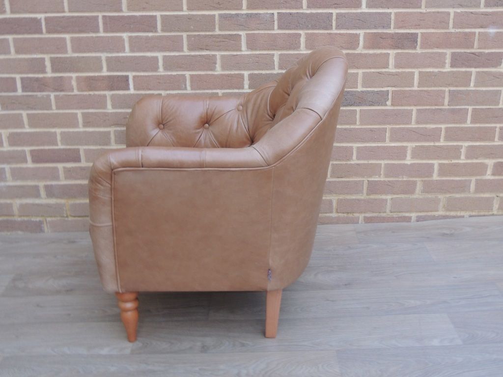 Chesterfield Leather Tub Armchair photo Furniture