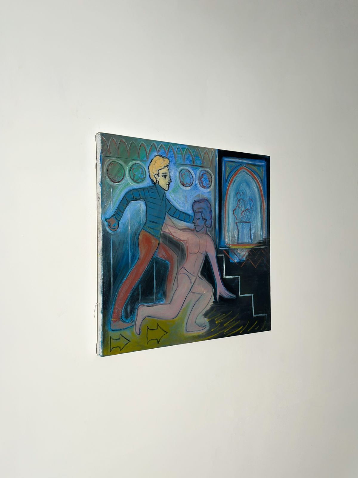 Contemporary Lgbt Figurative Oil Painting Exploring Queer Nightlife 2025 photo 1200.0